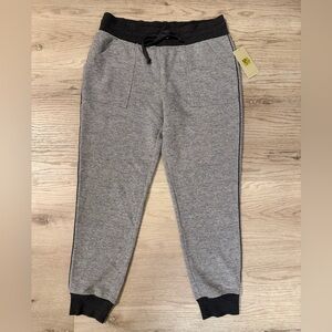 Women's Gray Joggers with Black Trim